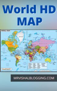 World Map HD High Resolution PDF Free Download