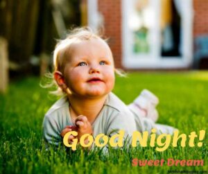 cute baby saying good night images