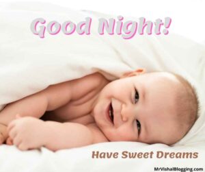 good night cute baby images