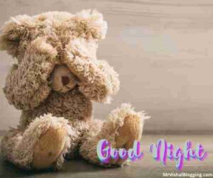 good night images with teddy bear