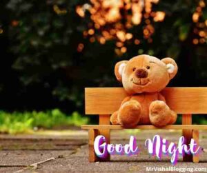 good night images with teddy bear