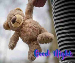 good night images with teddy bear