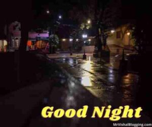 rainy good night images