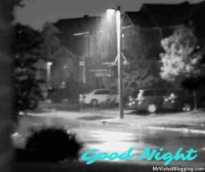 rainy good night images