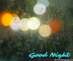 rainy good night images