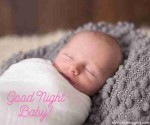 cute baby saying good night images