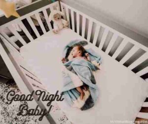 cute baby saying good night images