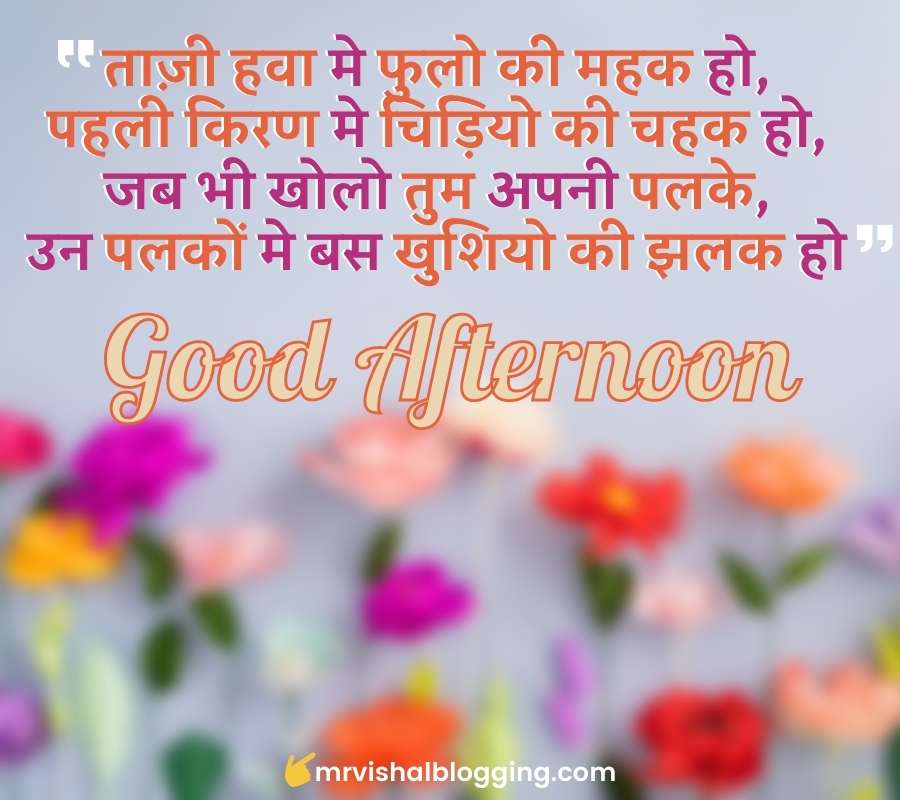 good afternoon SMS in Hindi with images