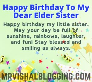 happy birthday elder sister images