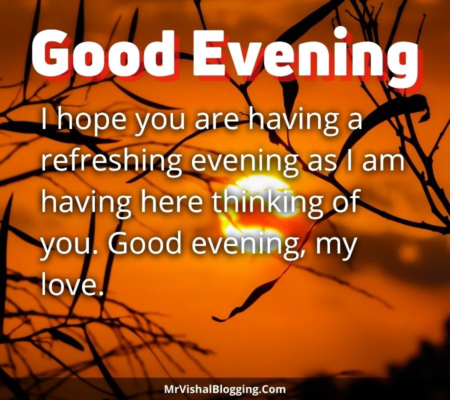 good evening wishes images