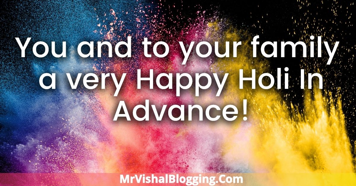 Happy Holi In Advance HD Images Download With Wishes